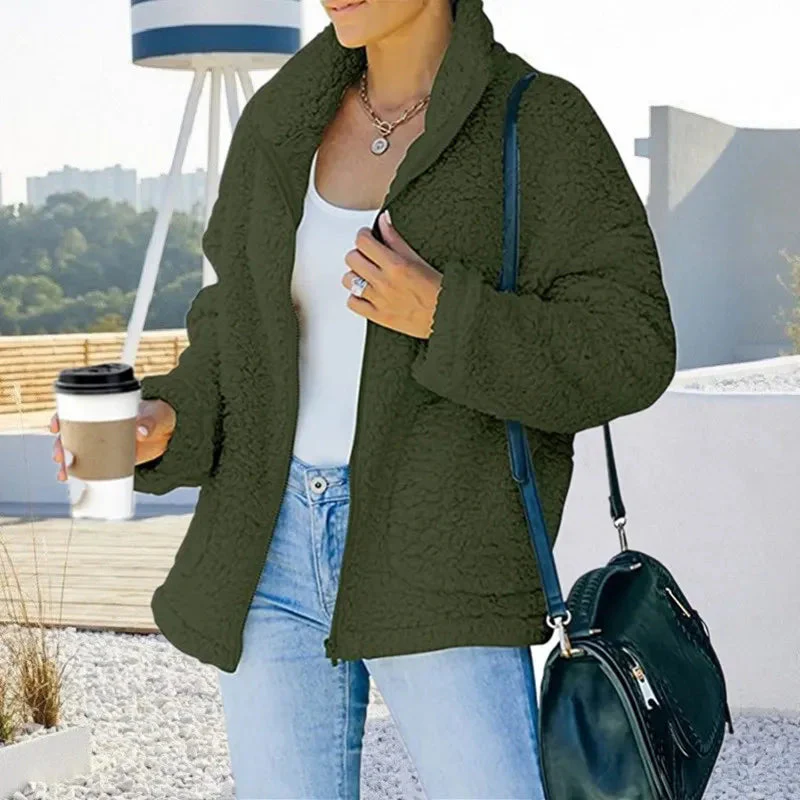 Andrea | Veste En Peluche Pour Femmes | Longue – Image 4