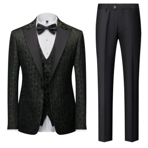 Costume 3 Pièces Imprimé Invité De Mariage Pour Homme | Classique