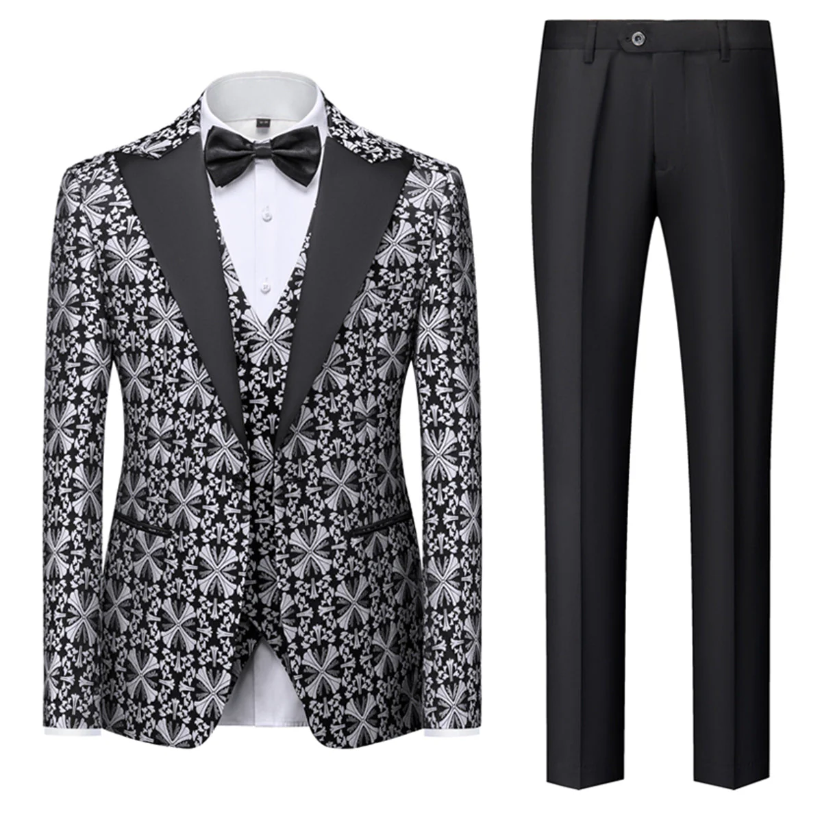 Costume 3 Pièces Imprimé Invité De Mariage Pour Homme | Classique – Image 3