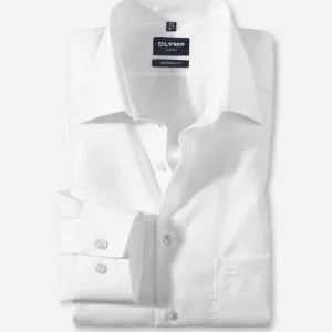 Chemise OLYMP droite blanche en coton
