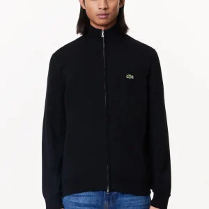 Gilet zippé Lacoste noir