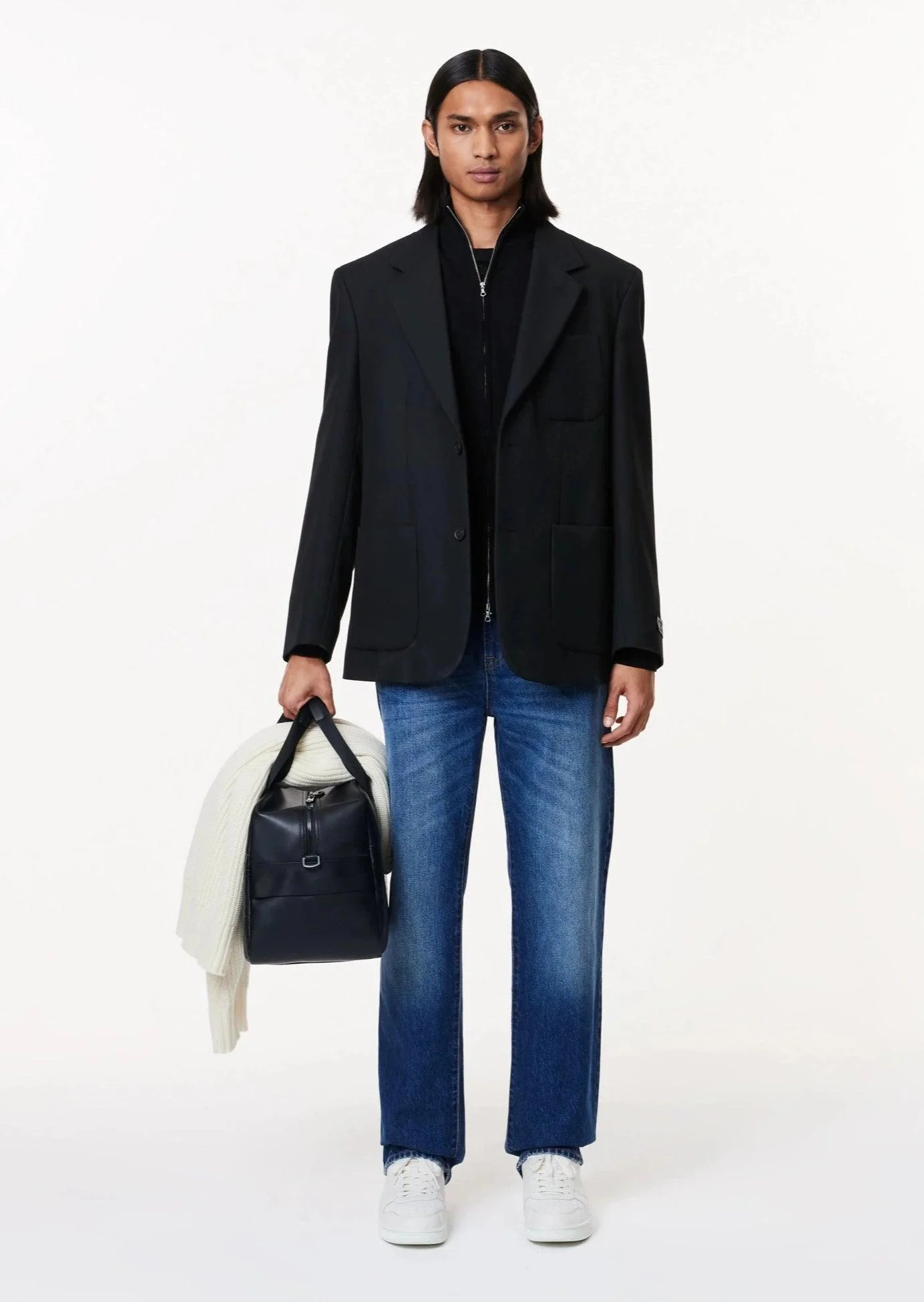 Gilet zippé Lacoste noir – Image 4