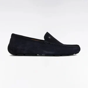 Mocassins Eden Park marine en cuir