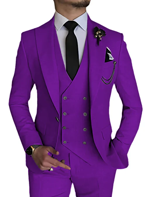 Costume 3 Pièces À Double Boutonnage Invité De Mariage Pour Homme | Tenue De Cérémonie – Image 9