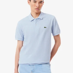 Polo Lacoste bleu chiné