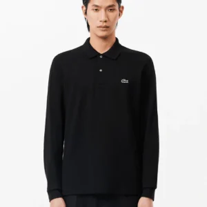 Polo manches longues Lacoste noir