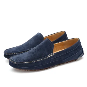 Mocassins Invités À Un Mariage Décontractés À Bout Rond Pour Homme | À Enfiler