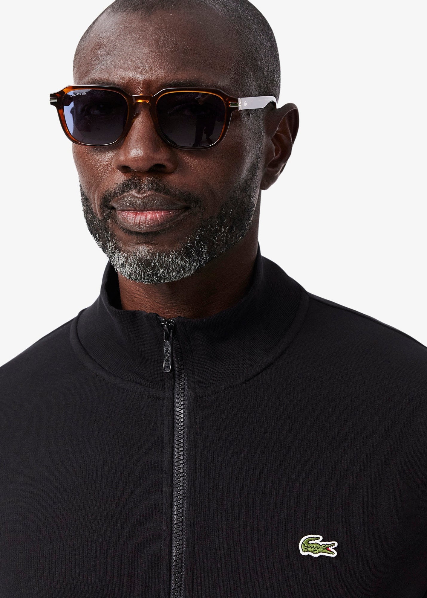 Sweat zippé Lacoste noir – Image 2