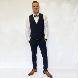 Pantalon de costume Noah Digel marine