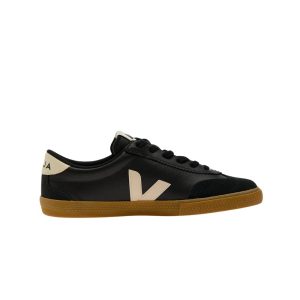 VEJA Volley leather black mixte