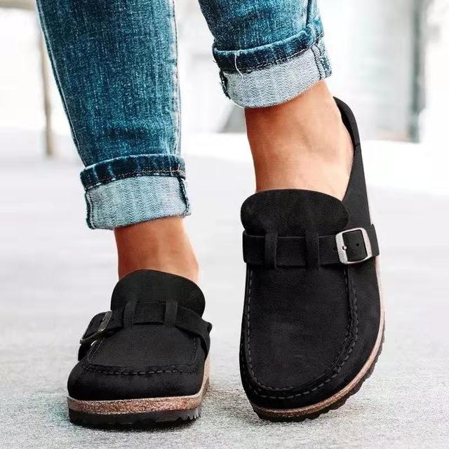 Invité De Mariage Mocassins à enfiler à boucle pour femmes | Bout arrondi – Image 2