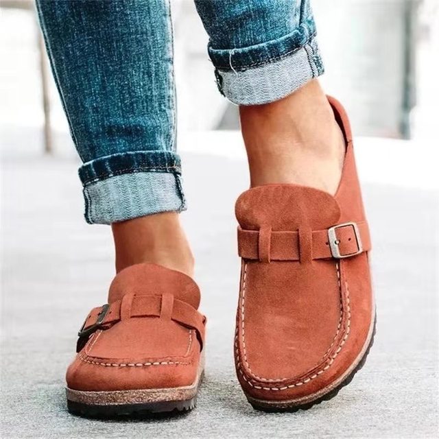 Invité De Mariage Mocassins à enfiler à boucle pour femmes | Bout arrondi – Image 5