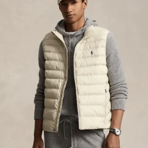 Doudoune sans manche déperlante Ralph Lauren beige