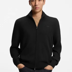 Gilet BOSS noir en coton