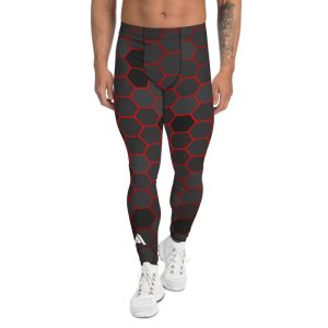Legging sport homme NDA gris-rouge