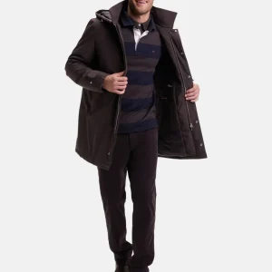 Parka imperméable Eden Park marron