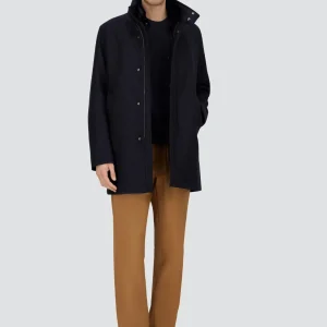Manteau Herno marine en laine