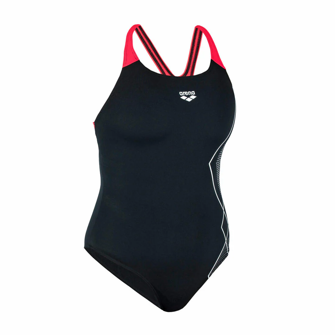 Maillot de Bain 1 Pièce Natation Femme ARENA SWIMPRO SOFT Noir Rouge – Image 3
