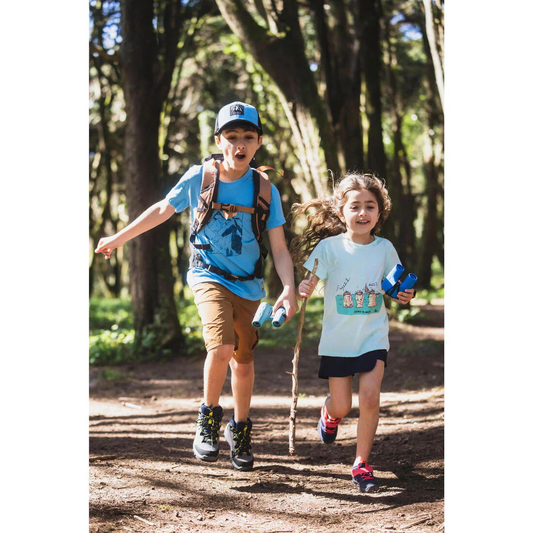 Chaussures de randonnée à scratch 24 au 34 enfant, NH100 rose – Image 9