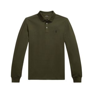 RALPH LAUREN Polo stretch manches longues olive