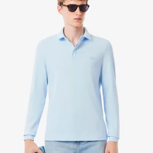 Polo Paris manches longues Lacoste bleu
