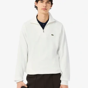 Sweat camionneur Lacoste blanc