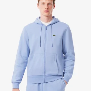 Sweat zippé à capuche Lacoste violet