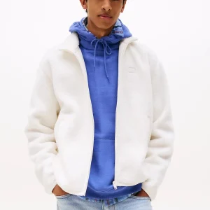Sweat polaire Tommy Jeans blanc
