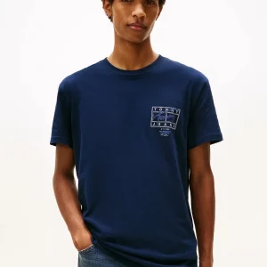 T-Shirt Tommy Jeans marine en coton