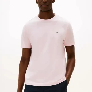 T-Shirt Tommy Hilfiger rose en coton