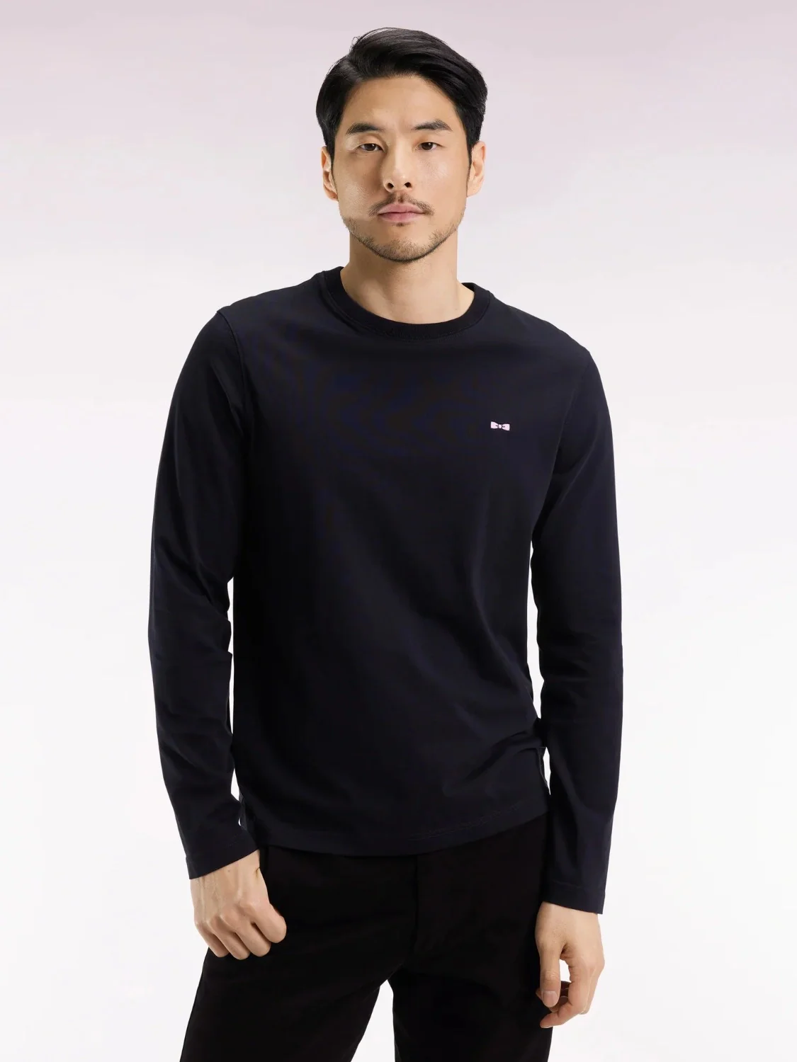 T-Shirt manches longues Eden Park noir en coton