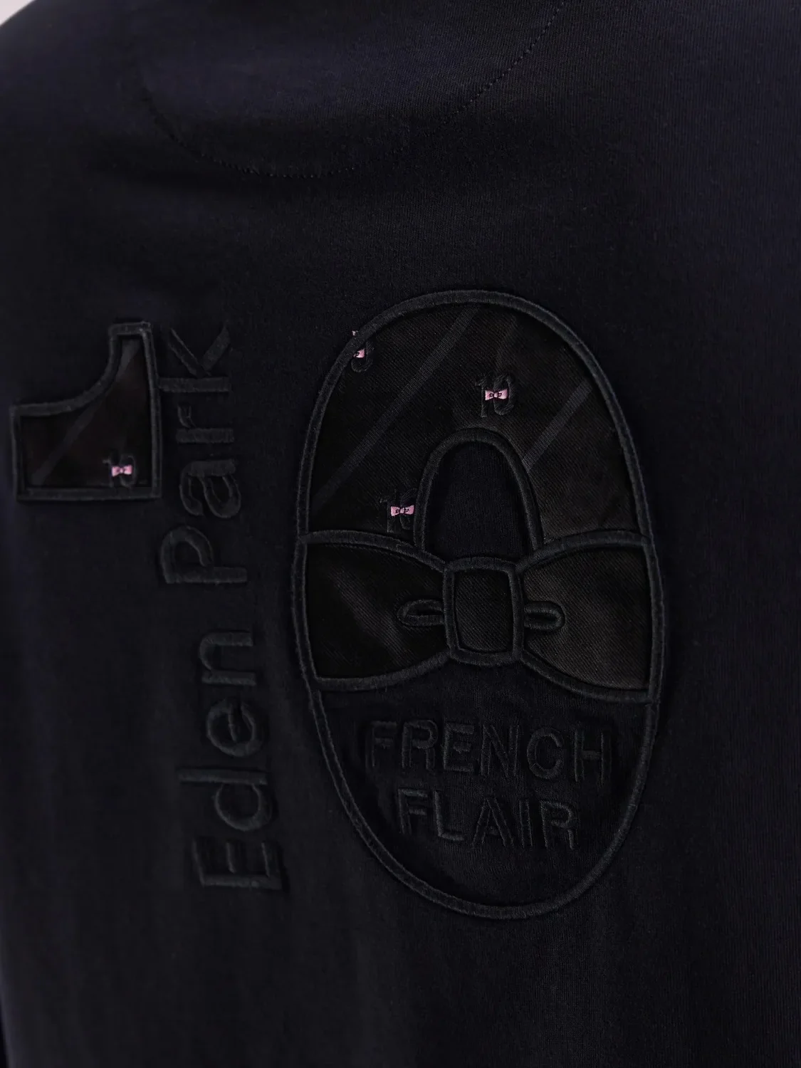 T-Shirt manches longues Eden Park noir en coton – Image 5