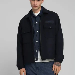 Veste Replay marine en laine